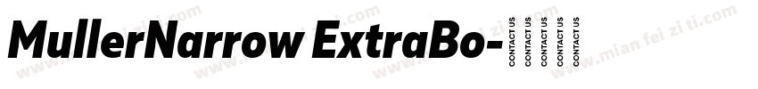 MullerNarrow ExtraBo字体转换